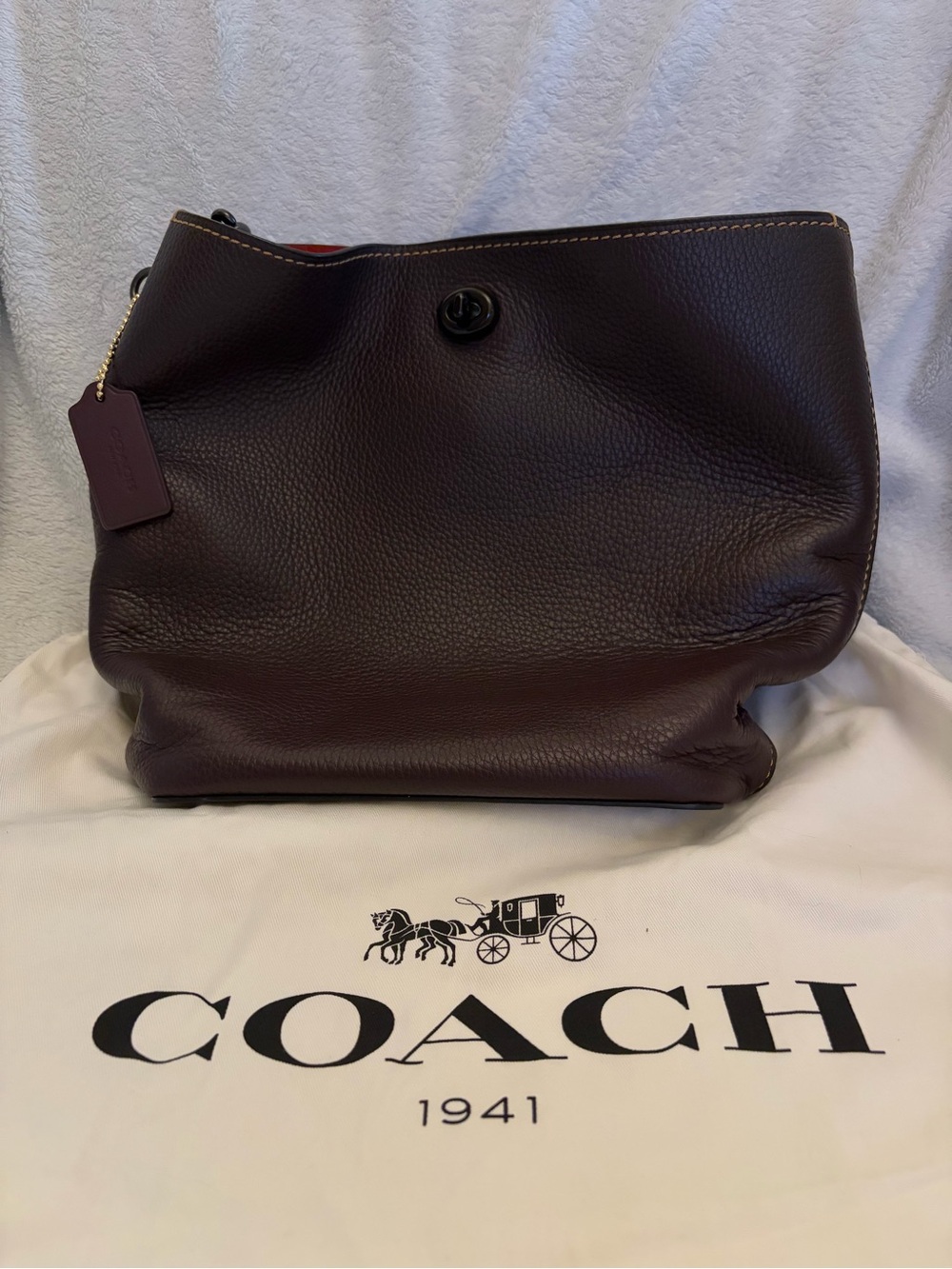 Coach Edie 31 Leather Shoulder Bag